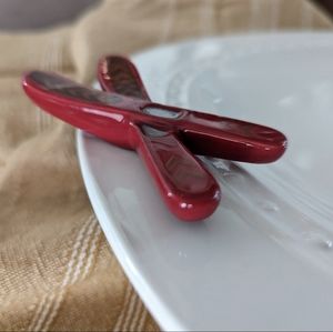 Original Nora Fleming Red Skis